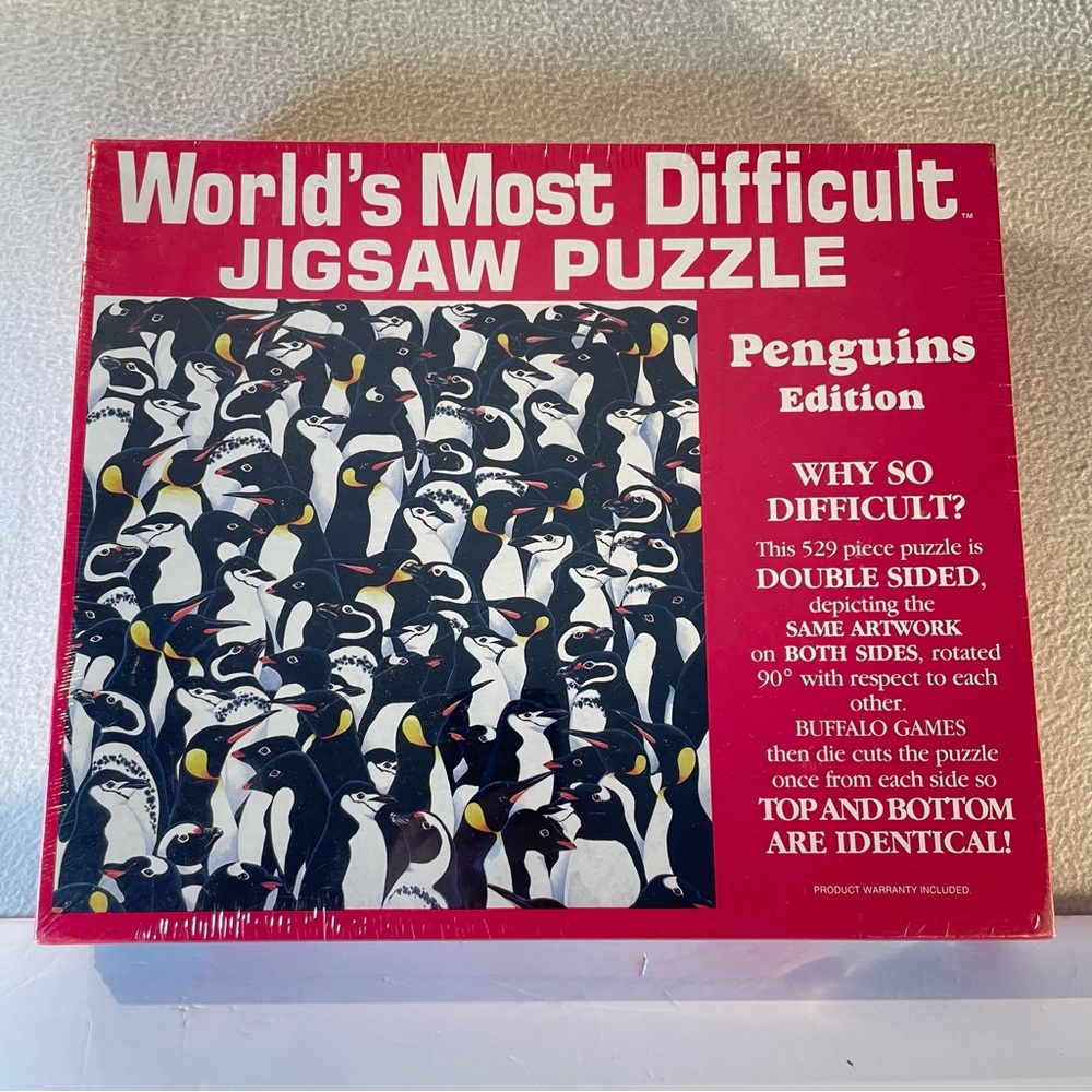 Vintage 1993 Worlds Most Difficult Jigsaw Puzzle NEW! Sealed 529 Pieces